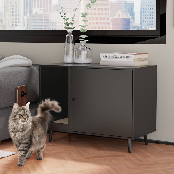 Mid century cat litter outlet box